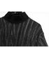 Faux Two-piece High Collar Top